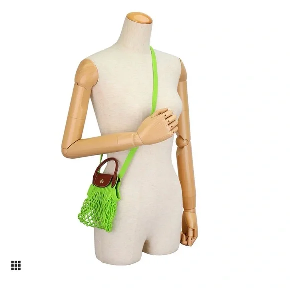 Longchamp Vibrant Green and Brown Crossbody Bag - Picture 6 of 6